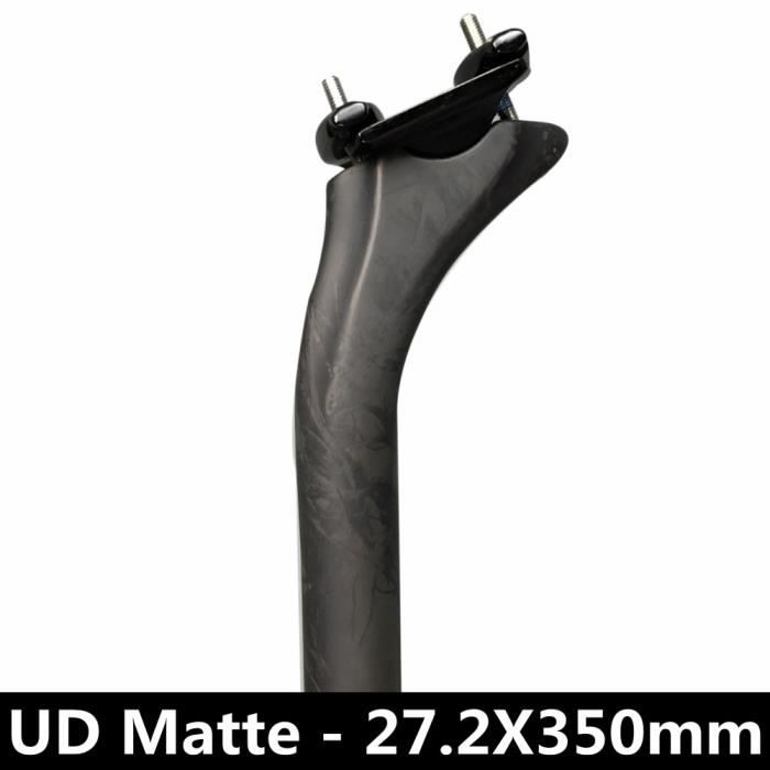 Tige De Selle Universelle Uxcell – Carbone – 22.2 X 350 Mm – Noire Mate