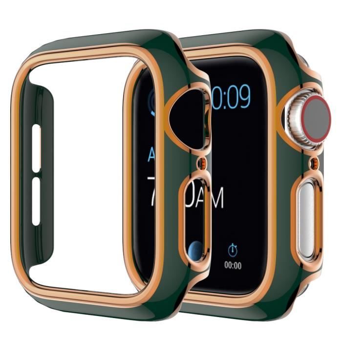 Accessoires Montres,Coque pour Apple Watch série se 6 5 4 3 2 1, Compatible  iWatch 38mm 40mm 42mm 44mm, - Type Green rose gold-44mm , - Achat/vente  bracelet de montre - Cdiscount