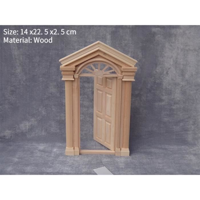 Mini Porte Miniature Statue de Porte Adaptée à la Cour Jardin Porte