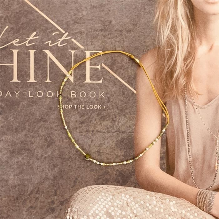 Bracelet Raffiné En Perles Miyuki Et Chaîne En Or Jaune 14k - Neuf Avec étiquettes, Bijou Délicat Et Doré