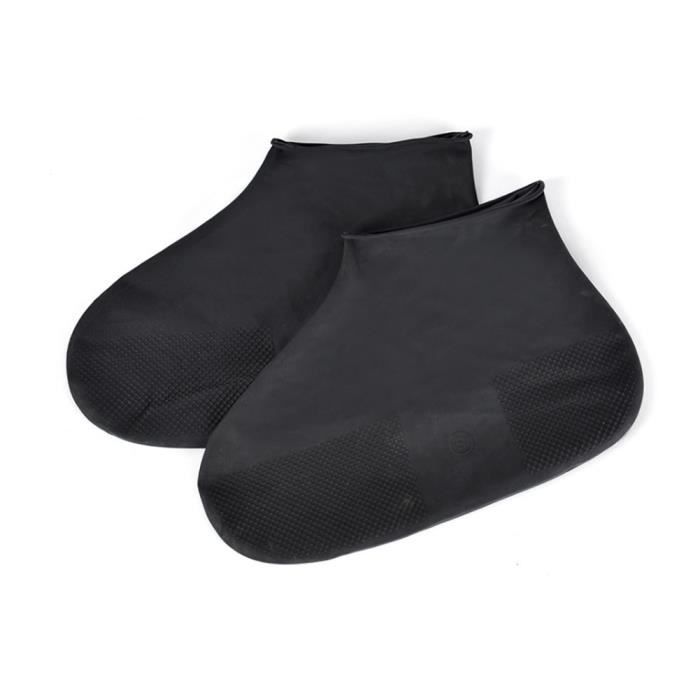 2 Paires De Couvre-chaussures Réutilisables Lavables - Noir épais, Marque Uxcell