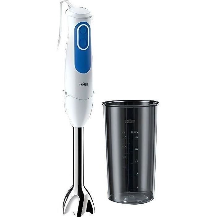 Photo de braun-mq3000wh-mixeur-plongeant-smoothie-plus-blanc-et-bleu