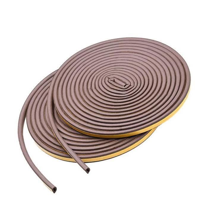 Bande D'étanchéité Auto-adhésive EPDM 50mm X 5mm X 10m - Pour Fenêtres Et Portes - Noir