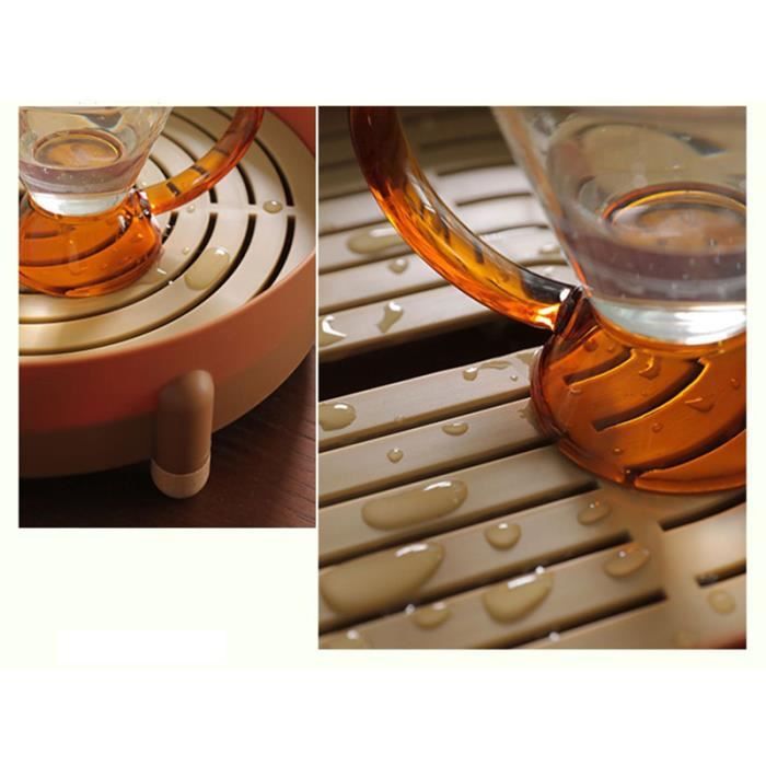 HEMOTON 1 Pc Pied De Table à Thé Théières Accessoires De Décoration Intérieure Plateau à Thé Thème Chinois Plateau De Rangement Théière Plateau
