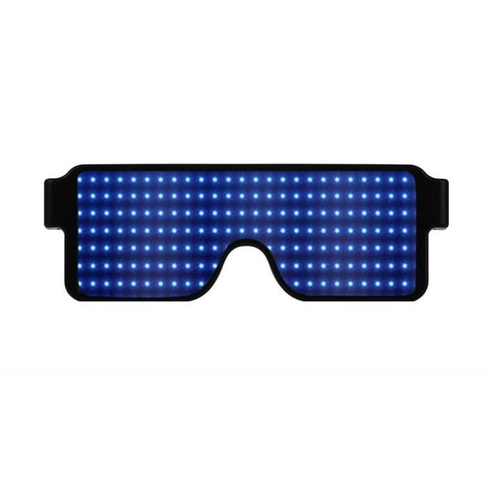 4 Paires Lunettes Clignotantes LED Style Obturateur - Déguisement, Fête - Neuf