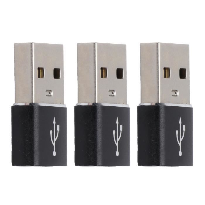 Lot De 5 Adaptateurs USB Mâle/femelle ViaGasaFamido, Breakout Board 2.54mm 4P, Micro Type-C, Aluminium