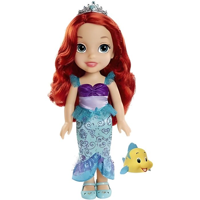 Grande Poupee Ariel la Petite 35 cm+ Polochon + Collier Et Petit Miroir -  Disney Princesse - Poupee - Jouet Fille Nouveaute - Cdiscount Jeux - Jouets