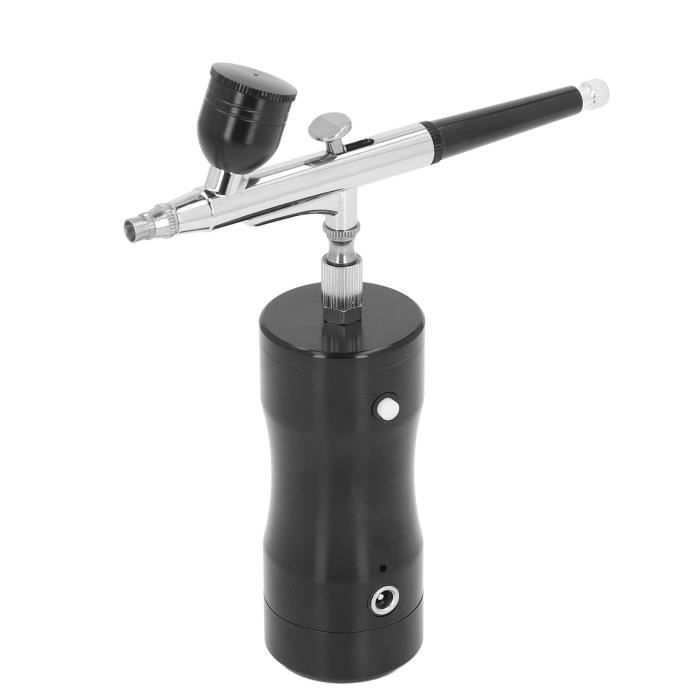 Kit Aérographe Sans Fil Avec Compresseur - Modèle AW-B1, Portable, Couleur Noir
