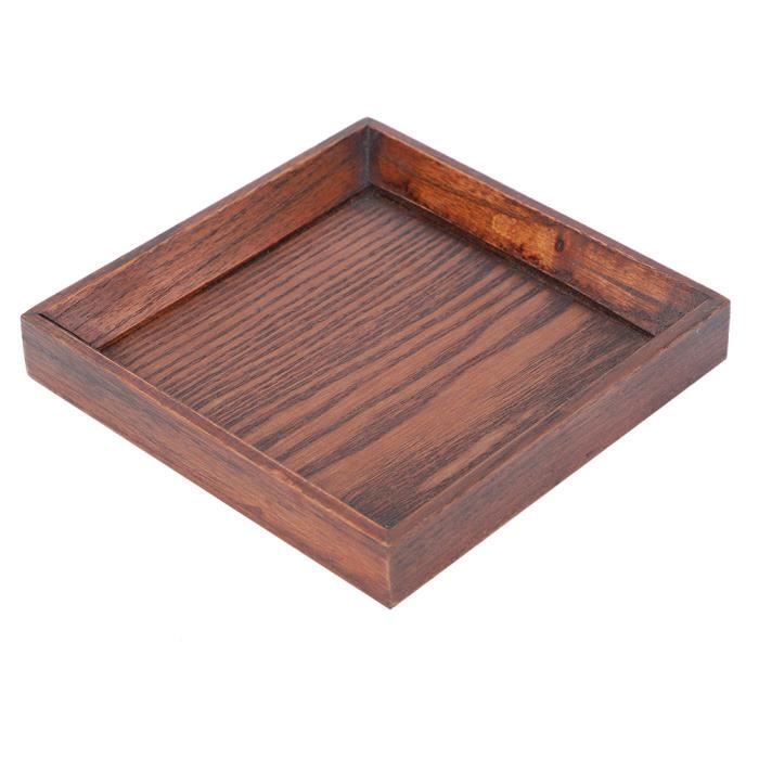 Plateau Rectangulaire En Bambou 28 X 18 Cm - Idéal Pour Tasses à Thé, Fruits, Décoration Japonaise Et Rangement - 5