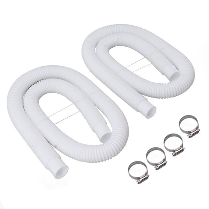 Tuyau De Piscine Hors-sol 1,25" - Longueur 1,5 Mètre - Blanc - Pour Pompe Et Filtre - Connexion Standard - 9