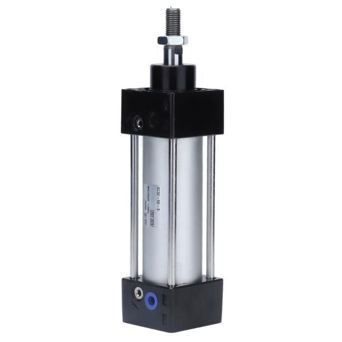 Vérin Hydraulique Double Effet 60/30-400 Mm - Force 5.1T Poussée, 3.8T Traction, Pression 180 Bar