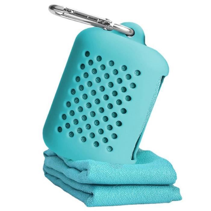 Serviette Microfibre Sport Ultra-légère - Absorbante, Sèche Rapide, Avec Boucle Pour Sac à Dos Ou Plage