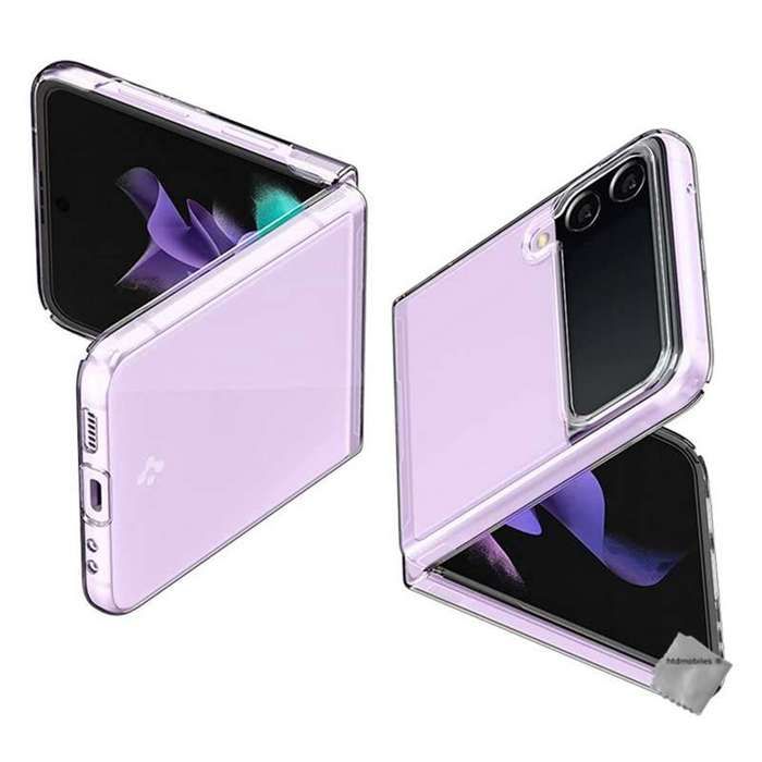 Housse Etui Coque Rigide Avant Arri&egrave;re Pour Samsung Galaxy Z Flip 3 5g - Transparent