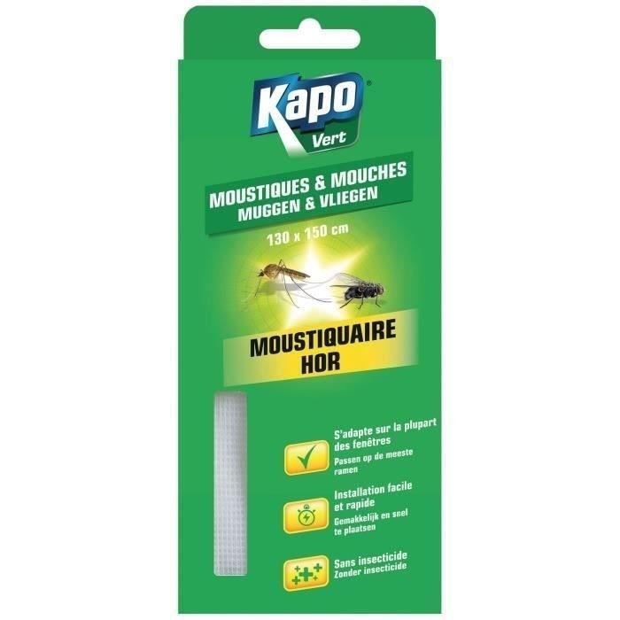 KAPO Moustiquaire moustiques et mouches - 130 x 150 cm