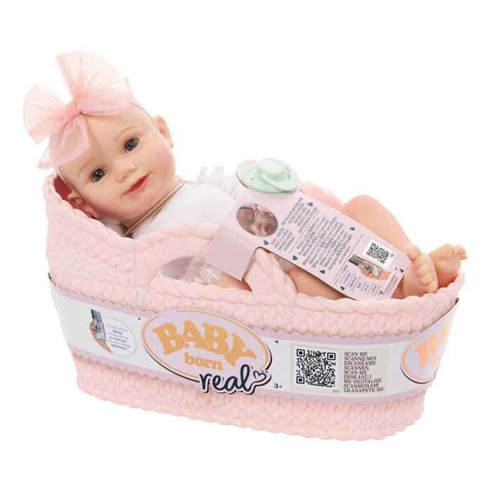 Baby born Real Poupon Fille Peau claire Yeux ouverts Poupon réaliste Modèle unique Aléatoire Dès