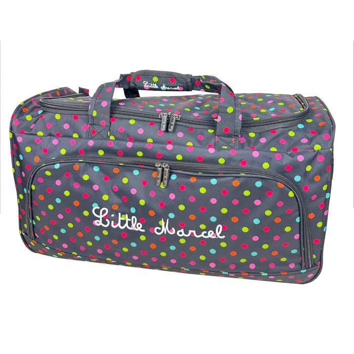 Sac de voyage grand taille pois Little Marcel