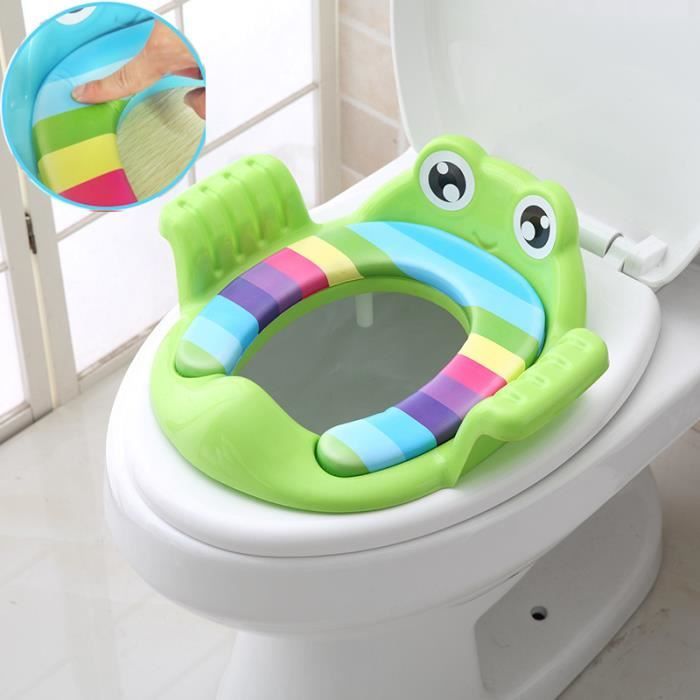 Siege De Formation De Toilette Pliant Pour Bebe De Pot De Bebe Siege De Toilette De Pot D Enfants Avec Echelle Reglable Vert Cdiscount Jardin