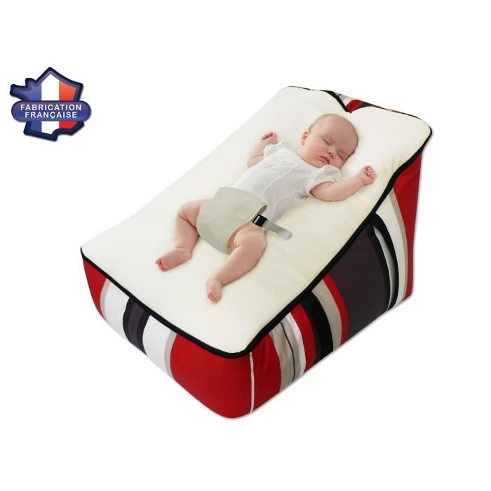 Modulit Transat Pouf Evolutif Rayures Rouges Cdiscount Puericulture Eveil Bebe
