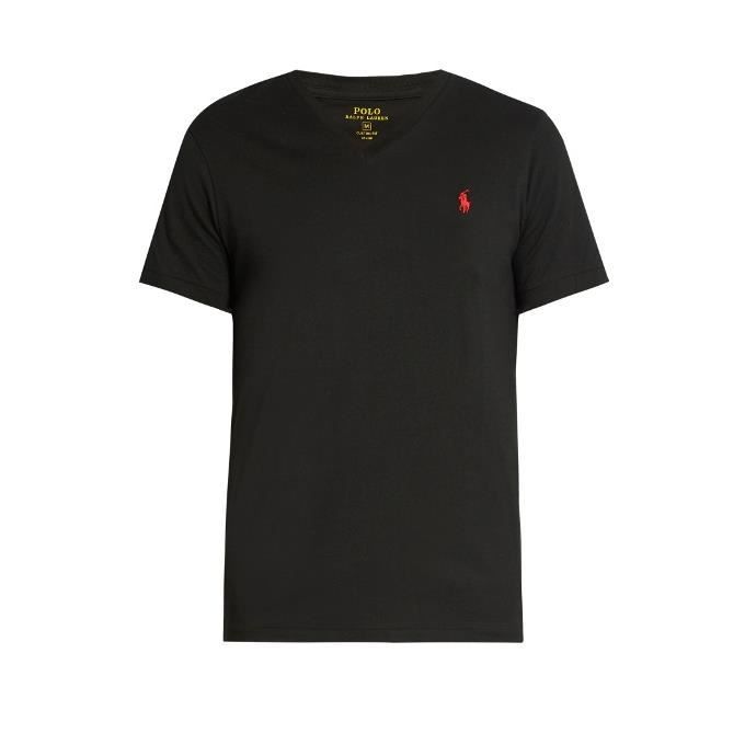 T shirt ralph lauren noir et rouge