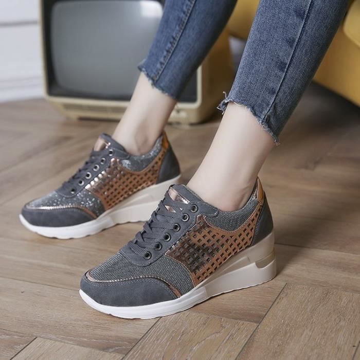 Chaussures sport compensées femme sales