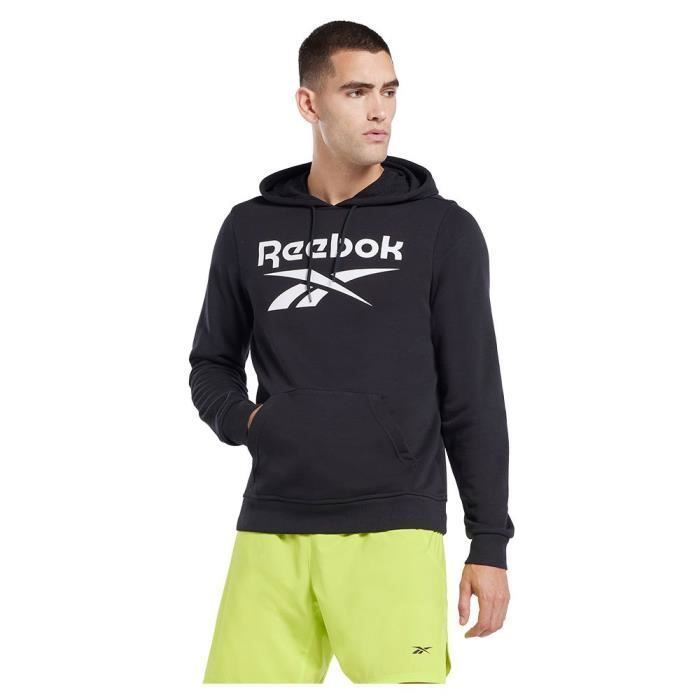 Sweat à Capuche - Reebok - Identity French Terry Vector - Manches Longues - Poche Kangourou - Noir Sweat à Capuche - Reebok - Identity French Terry Vector - Manches Longues - Poche Kangourou - Noir
