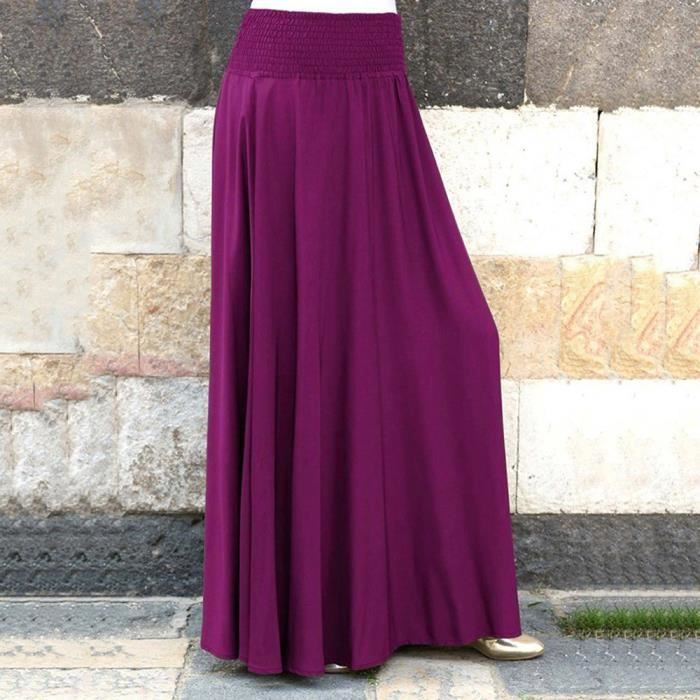 Mode Taille élastique Solide Jupe Plissée Vintage A Largue Jupes Longues Violet Violet Achat Vente Jupe Soldes Sur Cdiscount Dès Le 20 Janvier Cdiscount