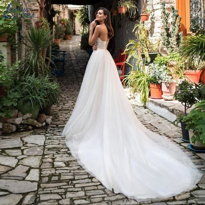 Robe mariée tulle pailleté new arrivals