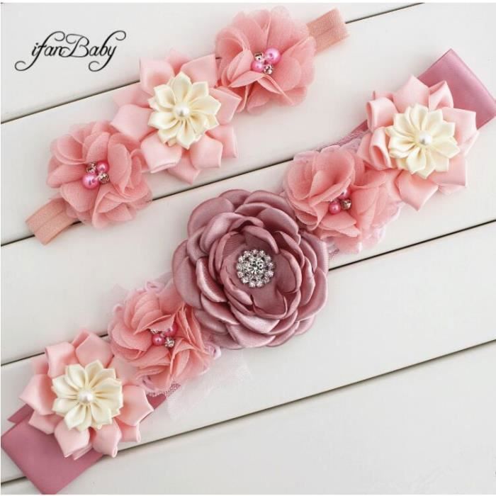 Largeur 150cm Ceinture fleurie a la mode avec bandeau ceintures de mariage pour filles et femmes 9 Cdiscount Pret a Porter