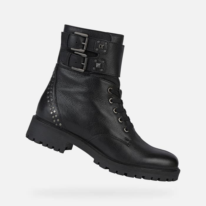 Boots motardes deals noires femme