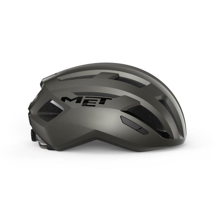 Casque de vélo MET Vinci Mips - Gris Titanium Metallic/Glossy - Adulte