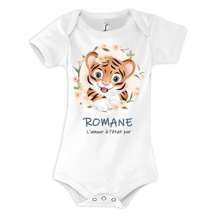 Body Eleonore Amour Pur Tigre| Cadeau Naissance | – - N°1 du T-shirt Personnalisé