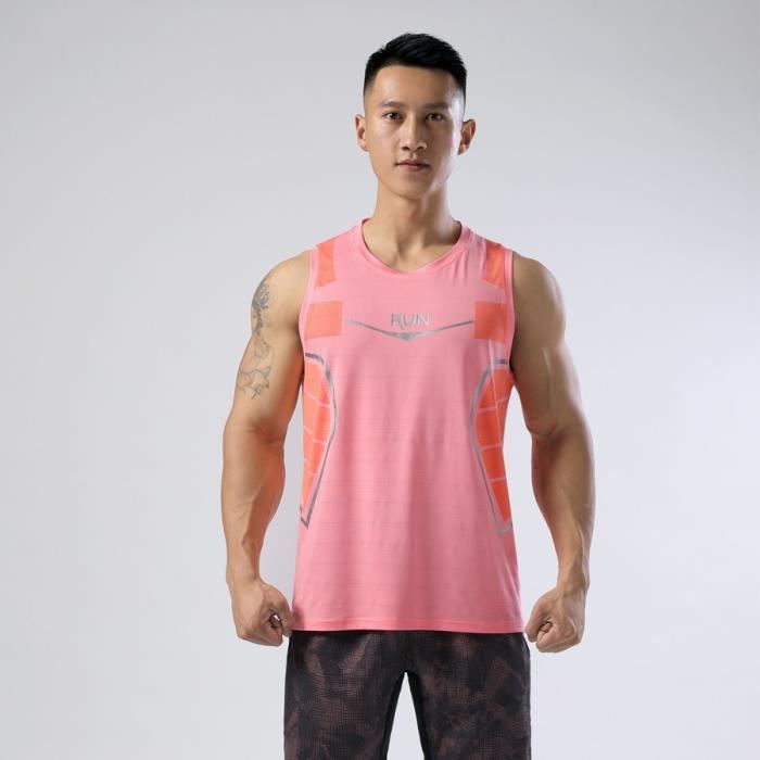 Débardeur rose homme store