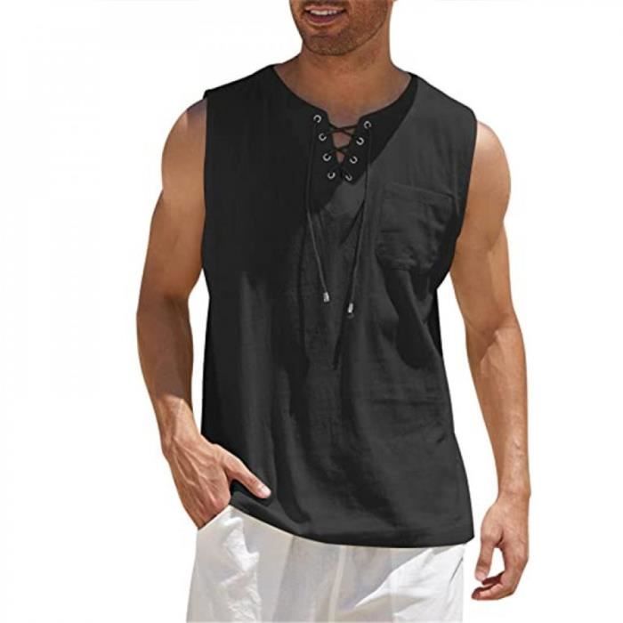 MEIbax Chemise En Lin Pour Homme Manches Courtes Été Décontracté Boutonnée Chemise De Plage Classique Hawaienne Imprimé Chemisette Regular Fit Respirant Vacances Shirt Chemises