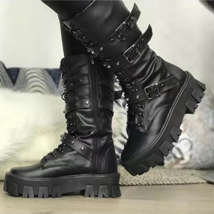 CRAZE la mode gothique plate forme boucles cha nes Punk Rivets