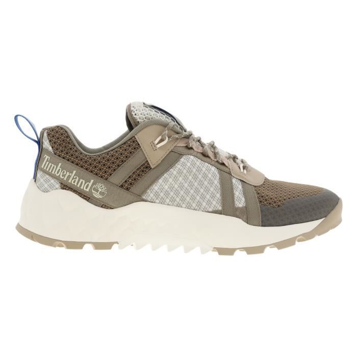 Sneakers talon semi compens e Timberland beige Beige et blanc