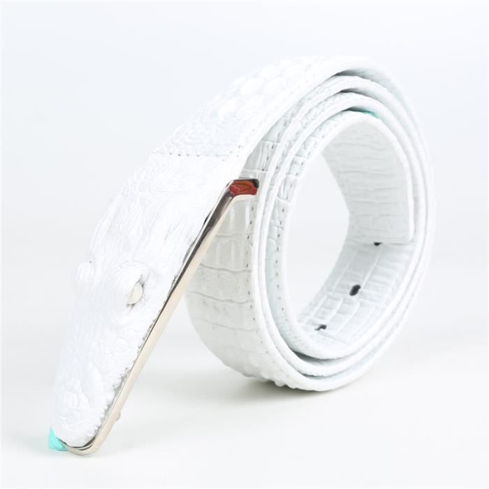 Ceinture en sale peau de crocodile