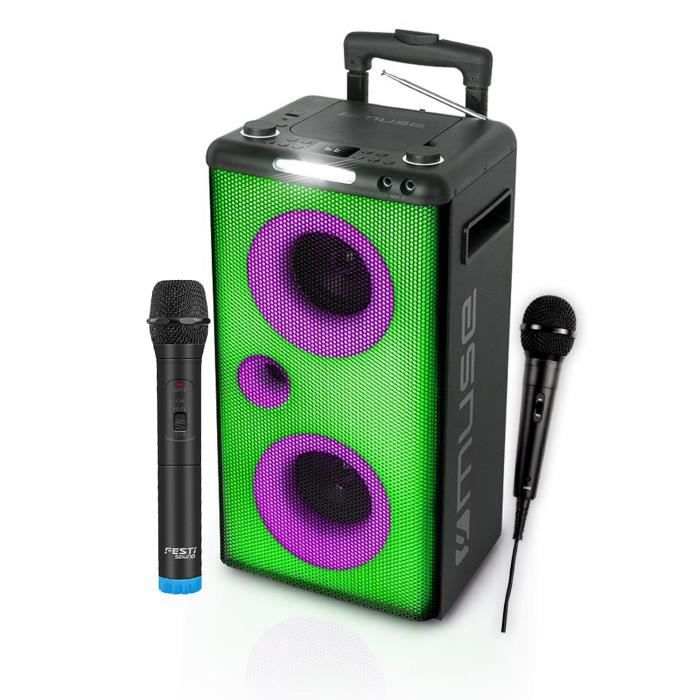 Enceinte Karaoke Lecteur CD USB Bluetooth 300W Madison MAD-HP300CD