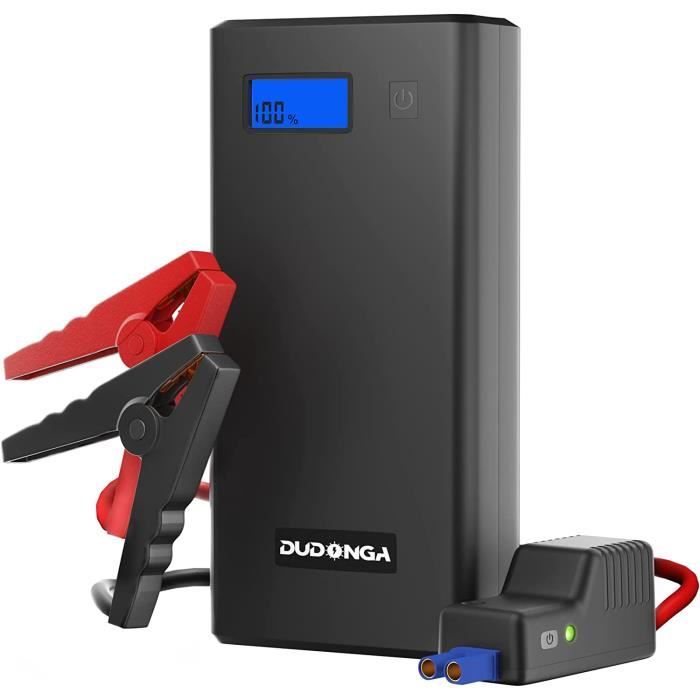 DUDONGA Booster Batterie Voiture 12800mAh 1000A Portable Booster de  Batterie Moto (Jusqu'à 7.0L Essence/5.5L Diesel) avec Écran LCD - Cdiscount  Auto