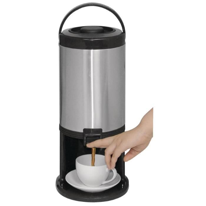 Distributeur de Boissons SucceBuy Isotherme 11,4 L, Fontaine à Eau Chaude et Froide Non Électrique