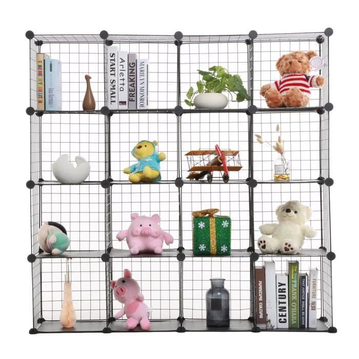 Etagere De Rangement Armoire Cube Etagere A Livres En Grilles