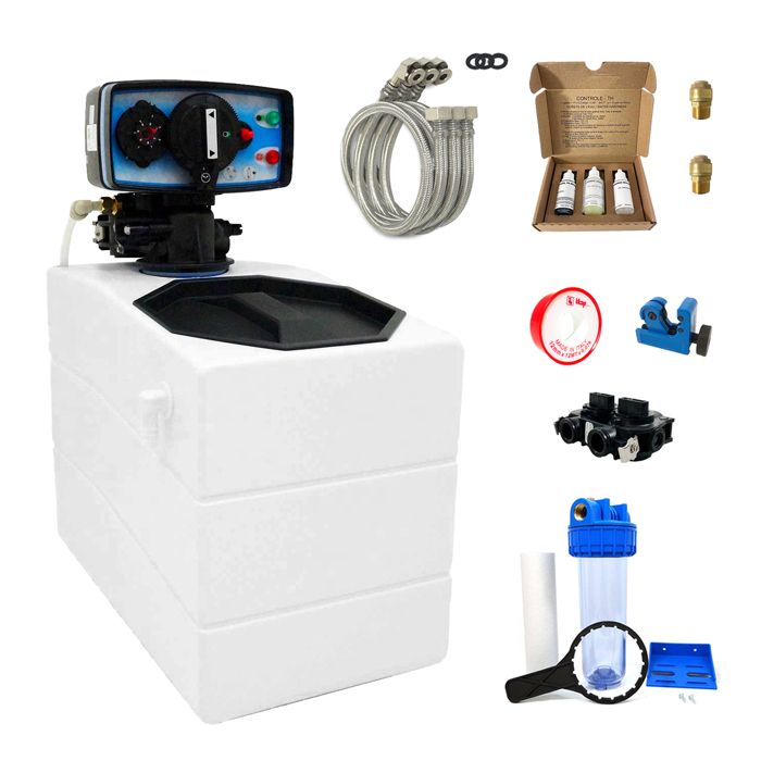 Fleck Adoucisseur Eau 25L Fleck 5600 MC Monobloc Complet avec Accessoires Mécanique Ch 