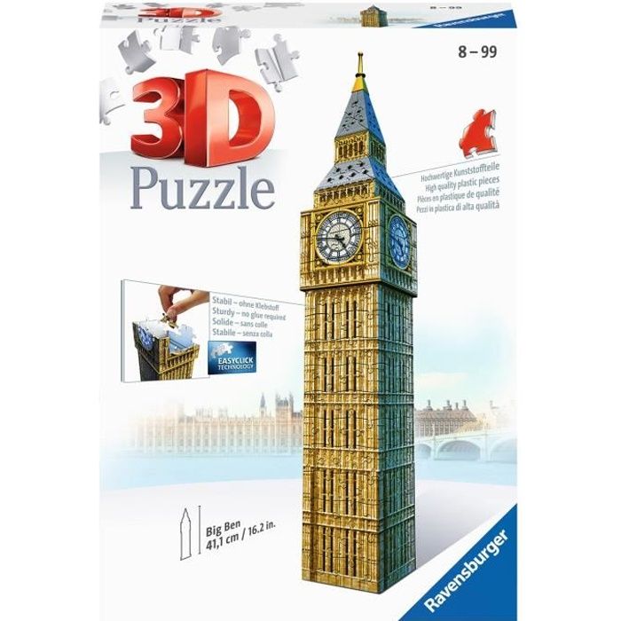 Ravensburger Puzzle 3d Big Ben 216 Pcs Achat Vente Puzzle