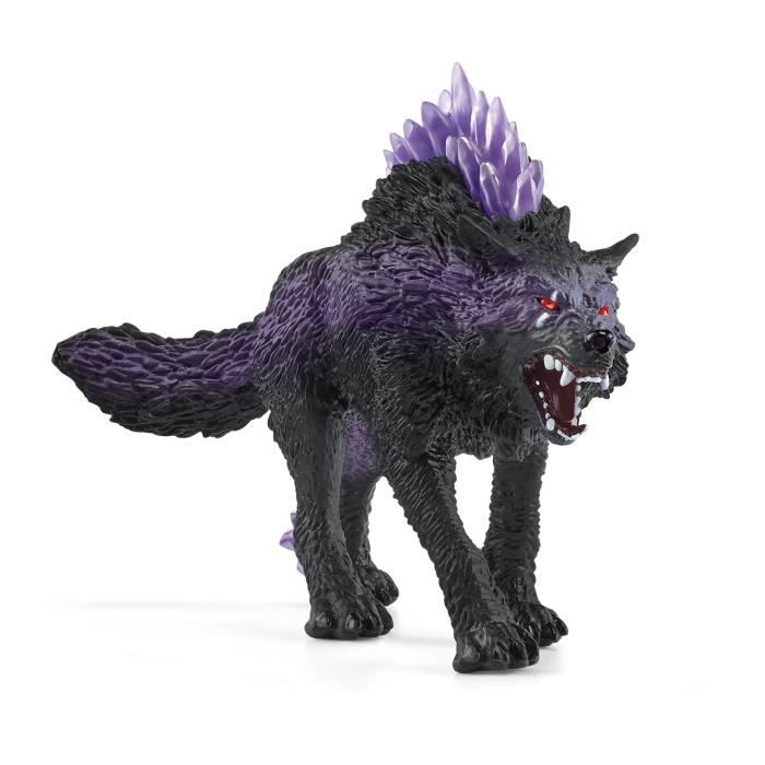 figurine loup des ténèbres schleich eldrador® 42554 - violet - 14,5 x 5,5 x 9 cm