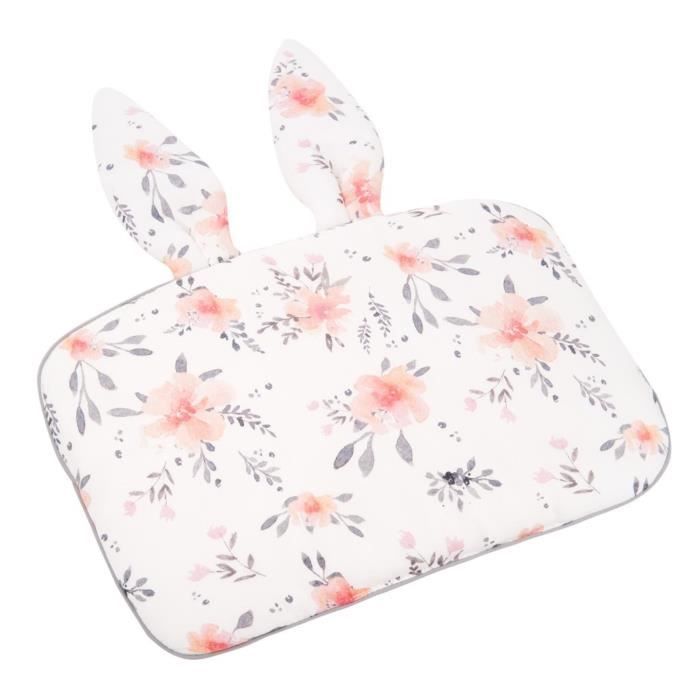 Oreiller Bebe Extra Plat Flora Corail Cdiscount Maison