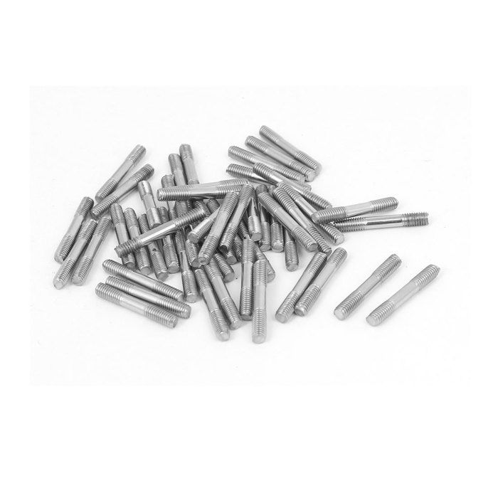 M4x130mm 304 acier inox deux fin Goujon 5pc vis à vis