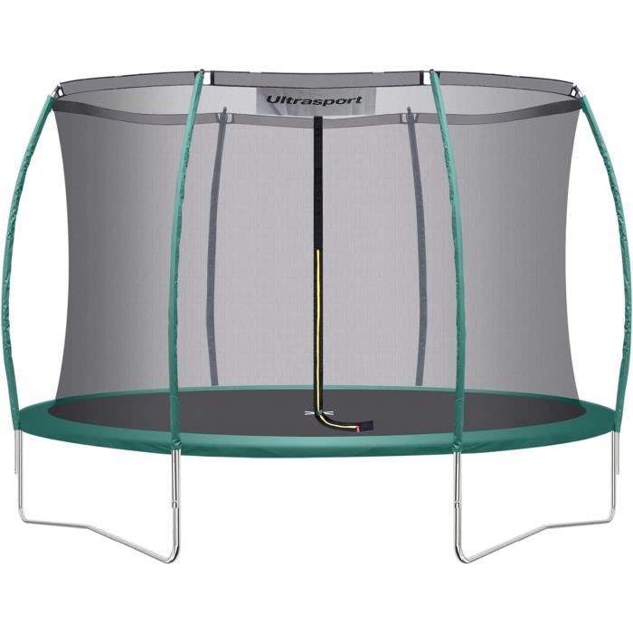 Trampoline Extérieur SONGMICS - Diamètre 366 Cm - Filet De Protection Intérieur - Capacité 150 Kg - Pour Enfants