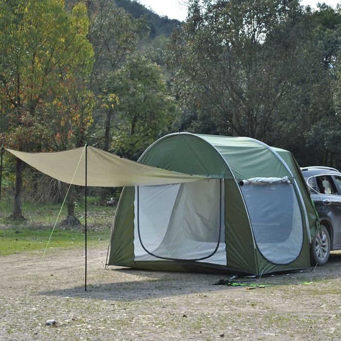 Tente de hayon de Voiture, Imperméable et Coupe-Vent auvent de Camping-Car extérieur avec Gaze Respirante sur 3 côtés Peut accue106