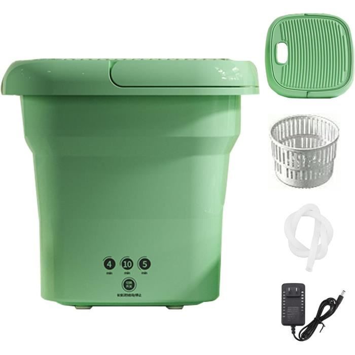 Machine A Laver Portable, Mini Machine À Laver Avec Lumière Bleue Mini