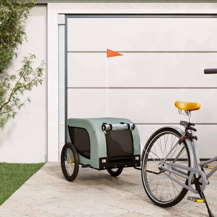 Remorque Vélo Animaux De Compagnie vidaXL – Tissu Oxford PVC, Charge Max 45 kg - vue 2