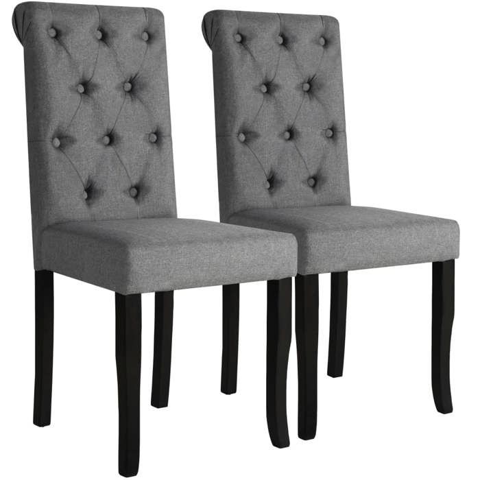 vidaXL 2x Chaises de Salle à Manger Chaises à Dîner Chaises de Repas Sièges de Cuisine Meubles de Cuisine Maison Intérieur 245514